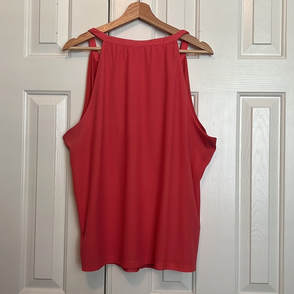 New York & Co Sleeveless Top Orange XL - Picture 2 of 2